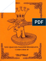 500 Queen's Gambit Miniatures Collection II - Bill Wall (1998)