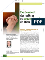 Exaucement Des Prières Et Souveraineté de Dieu