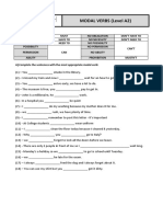 Modal Verbs (Level A2)