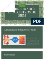 Administrador de Registros de SIEM