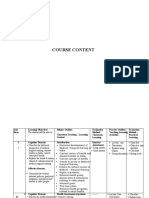 Course Outline Plan