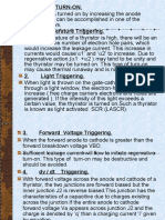 Thyristor Turn-On Methods and Firing Circuits