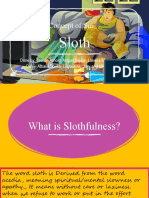 Slothfulness PPT Presentation