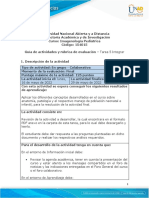 Guia de Actividades y Rúbrica de Evaluación - Unidad 3 - Tarea 5 - Integrar