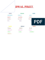 JADWAL PIKET