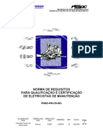 Norma de Requisitos para Qualificação e Certificação de Eletricistas de Manutençâo