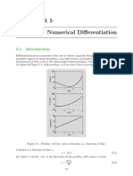 Numerical Differentiation Ch5