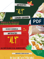 Verde, Rojo y Amarillo Comida Mexicana Collage Presentación
