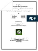 A Cloud-Based Smart-Parking System: Diploma in Computer Science and Engineering