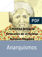 Maymón, Antonia - Libertad Integral (Selección de Artículos) - (Anarquismos)