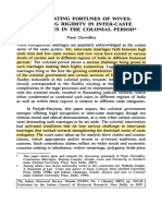 Fluctuating Fortunes of Wives: Creeping Rigidity in Inter-Caste Marriages in The Colonial Period - Prem Chowdhury