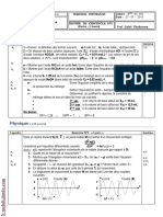 Devoir de Contrôle N°2 - Physique - 3ème Info (2009-2010) MR Jalel Chakroun