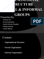 Formal and Informal Organizations