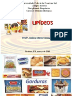 Lipídeos Bioquímica UFFS Realeza