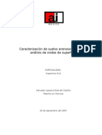 Caracterizacion de Suelos Arenosos Mediante Analisis de Ondas de Superficie