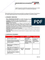 Procedimiento de pruebas de alcoholimetría