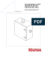 Accionamientos A Motor Tipos MT 50, MT 100 y MT 50-3f MT 100-3f