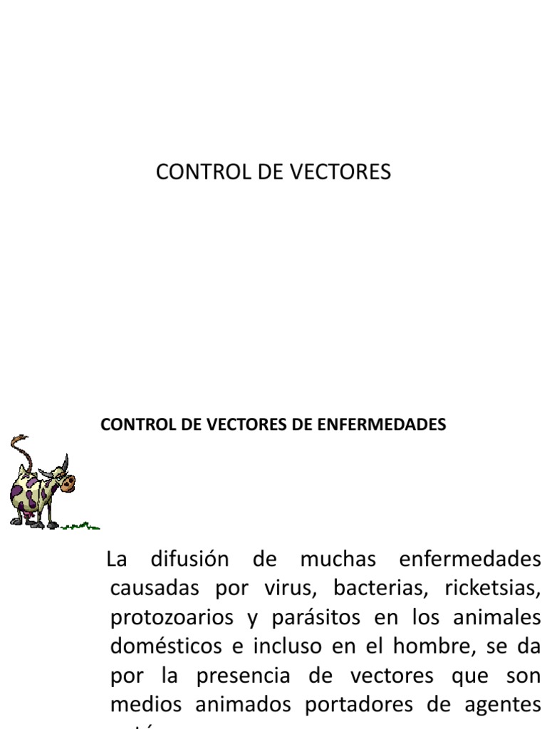 Control de Vectores | PDF | Organismos | Medicina CLINICA