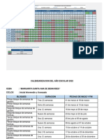 Calendarizacion 2022 EBA Avanzado Inicio 21 de Marzo