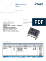 R46+R EMI Capacitors Class X2, 275-300 VAC, With Internal Discharge Resistor