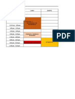 Horario 5to Ciclo Unac