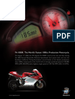 F4-1000R. The World's Fastest 1000cc Production Motorcycle