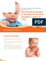 Recomendaciones para La Alimentacion de Niños