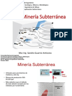 Clase01a - 2022-1 - Minería Subteránea