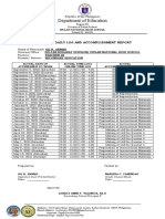 Department of Education: Individual Daily Log and Accomplishment Report