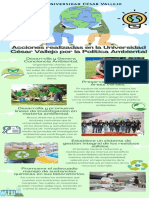 Acciones realizadas en la Universidad César Vallejo por la Política Ambiental