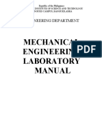 Mechanical Engineering Laboratory Manual