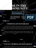 CSR in The Community - Kelompok 7