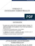 Entidades territoriales en Colombia: departamentos, distritos, municipios y territorios indígenas