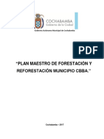 1 Plan Maestro de Forestacion y Reforestacion Municipio Cbba 2017