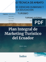 Plan Integral de Marketing Turistico Del Ecuador PIMTE 2014