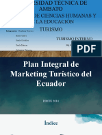 Plan Integral de Marketing Turistico Del Ecuador PIMTE 2014