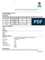 Resume Utkarsh Format1