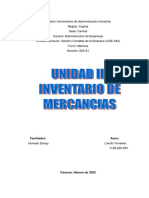 Unidad III Inventario de Mercancias