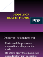 Lecture 53-Models of Health Promotion