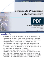 Producción y mantenimiento de operaciones