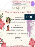 HCET Women Empowerment Cell Inaugural Address
