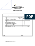 Departamento de Humanidades Proyecto Social Rúbrica de Evaluación T3