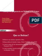 Manejo de Paquetería en Debian GNU/Linux: Enrique Monge Debian El Salvador