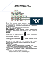 Dominó Clásico Fracciones Ordenar Con Dominó Profesor