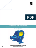 End Suction Mixed Flow Non Clog Utility Pump MF