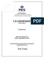 LEADERSHIP ASSIGNMENT On Eric Yuan