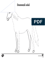 Deseneaza calul Activitate de trasare dupa model