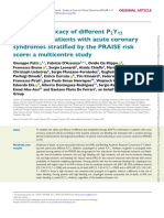 Safety and Efficacy of Different P2Y12 Inhibitors in Patients With Acute Coronary Syndromes Stratified by The PRAISE Risk Score A Multicentre Study