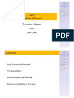 Unit 7: Elasticities of Demand