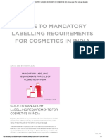Guide To Mandatory Labelling Requirements For Cosmetics in India - Arogya Legal - The Health Laws Specialists
